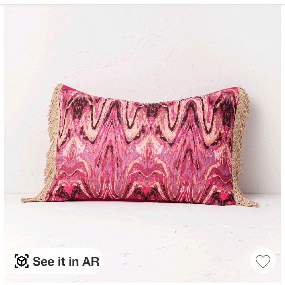 NWOT Opalhouse Fringe King Pillow Sham